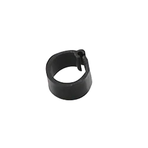 200 Stück 8 mm Innendurchmesser, 7 mm Höhe, Vogelfußringe, 10 Farben ohne Text, Identifikationsringträger for Papageien und Tauben Für Hähnchen, Enten, Hähnchen(Black) von JBJYGSG