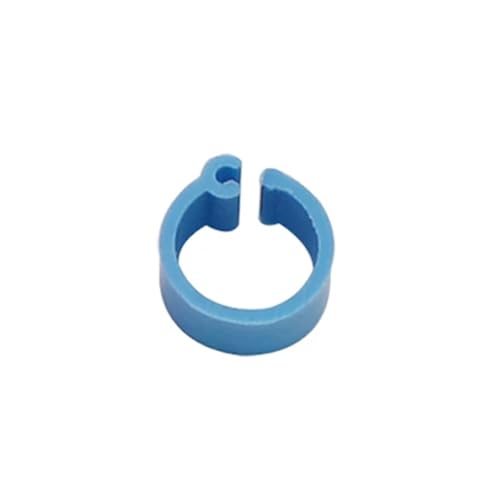 200 Stück 8 mm Innendurchmesser, 7 mm Höhe, Vogelfußringe, 10 Farben ohne Text, Identifikationsringträger for Papageien und Tauben Für Hähnchen, Enten, Hähnchen(SKY BLUE) von JBJYGSG