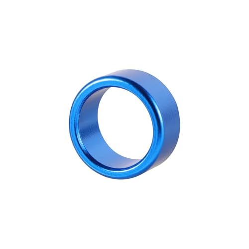 20Pcs Innendurchmesser 8/10mm Hoch 6mm Aluminium Fußring Taubentraining Flugwettbewerb Vogelbedarf Für Hähnchen, Enten, Hähnchen(Blue,10 x 6mm(ID x H)) von JBJYGSG