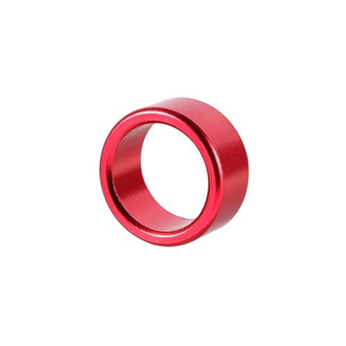 20Pcs Innendurchmesser 8/10mm Hoch 6mm Aluminium Fußring Taubentraining Flugwettbewerb Vogelbedarf Für Hähnchen, Enten, Hähnchen(Red,8 x 6mm(ID x H)) von JBJYGSG