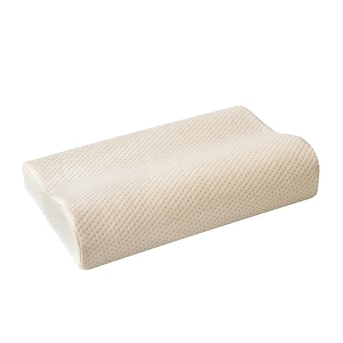 JBJYGSG Memory-Schaum-Bettwäsche-Kissen, Nackenschutz, langsamer Rückprall, Memory-Schaum, schmetterlingsförmiges Kissen, Gesundheits-Hals-Nacken-Größe in 60 x 30 cm(B,55X35X9-11) von JBJYGSG