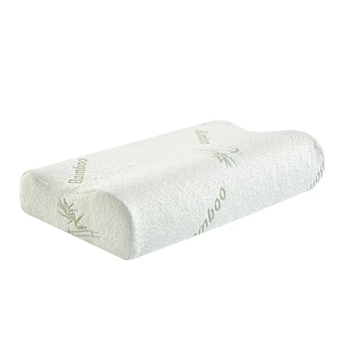 JBJYGSG Memory-Schaum-Bettwäsche-Kissen, Nackenschutz, langsamer Rückprall, Memory-Schaum, schmetterlingsförmiges Kissen, Gesundheits-Hals-Nacken-Größe in 60 x 30 cm(C,55X35X9-11) von JBJYGSG