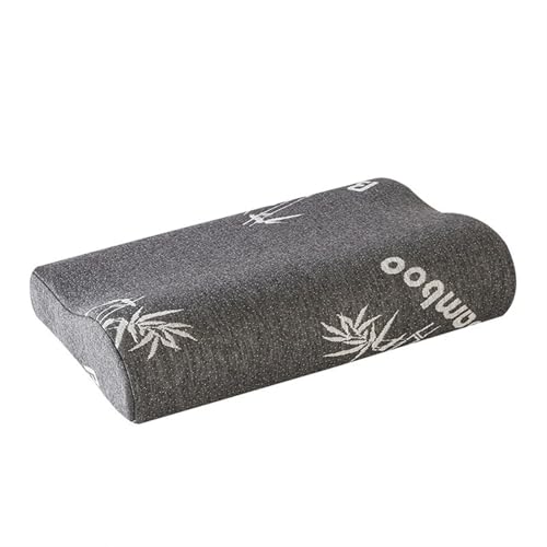 JBJYGSG Memory-Schaum-Bettwäsche-Kissen, Nackenschutz, langsamer Rückprall, Memory-Schaum, schmetterlingsförmiges Kissen, Gesundheits-Hals-Nacken-Größe in 60 x 30 cm(D,50X30X7-10CM) von JBJYGSG