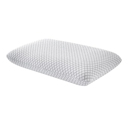 JBJYGSG Memory-Schaum-Kissen, Bambusfaser, hautfreundliches, langsames Rebound-Brot-Kissen, einzelnes Hotel-Hals-Nacken-Pflege-Heimkissenkern(Diamond Grid,60x38x12cm) von JBJYGSG