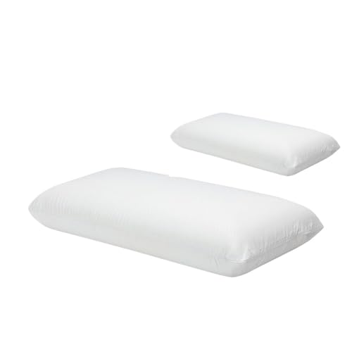 JBJYGSG Memory-Schaum-Kissen, viskoelastisches Kissen, viskoelastischer Kern, Aloe-Vera-Stoff | Doppelreißverschluss-Etui | Ergonomische Entspannung der Halswirbelsäule(Pack 2x90cm) von JBJYGSG