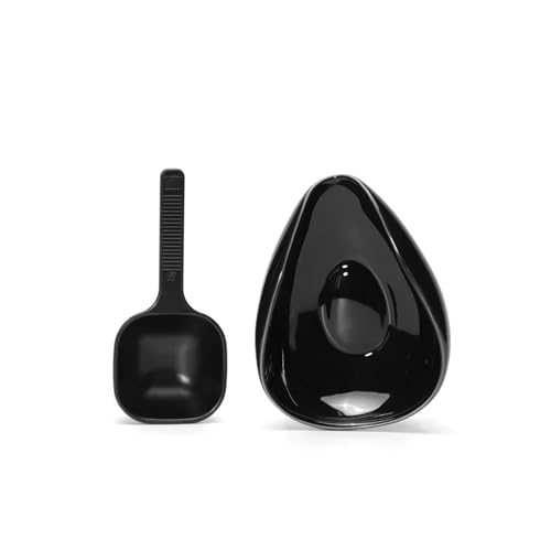 Kaffeebohnen-Dosierbecher und Löffel-Set, Keramik-Dosiergefäß-Messtablett-Set for Kaffee oder Tee, Espresso-Zubehör Kaffee, Tee(Color) von JBJYGSG