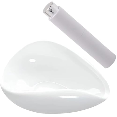 Kaffeebohnen-Zutatenbecher-Sprühflaschen-Set, Kaffee- oder Tee-Keramik-Zutatenbehälter, Messtablett-Set, Espresso-Zubehör Kaffee, Tee(White Set of 2) von JBJYGSG