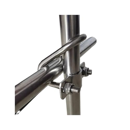 U-Bolzen, verzinkt, doppelte U-Kreuzrohrschelle, Schraube, Stahlverbinder, Gerüstbefestigung, Kreuzklemme Für Abschleppen Von Autos Schiffen(304-M6x20x25mm 1set) von JBJYGSG