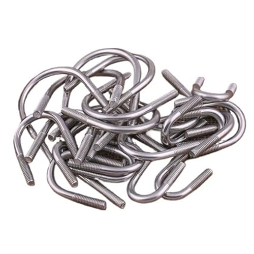U-Bolzen aus Edelstahl 304, U-Typ-Karte, U-Bolzen, U-förmige Rohrklemme, Reitreifen Für Abschleppen Von Autos Schiffen(M8x34 4pieces) von JBJYGSG