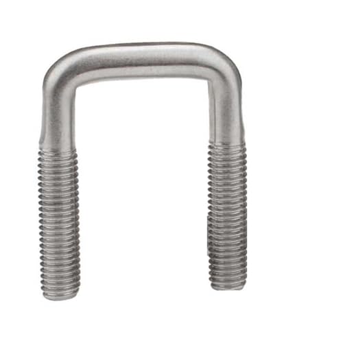U-Bolzen aus Edelstahl 304, rechtwinkliger Bolzen, Vierkantschraube, Bolzenclip, Klemmschraube, Rohrschelle, Rohrschelle, U-Klemme Für Abschleppen Von Autos Schiffen(M8x80x200-1pcs) von JBJYGSG