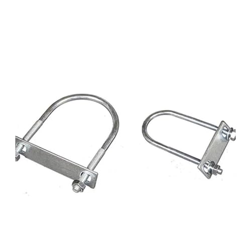 Verlängerte verzinkte U-Bolzenklemme, U-förmige Schraubklemme, U-förmige Rohrklemme Für Abschleppen Von Autos Schiffen(M8x90x200mm 1set) von JBJYGSG