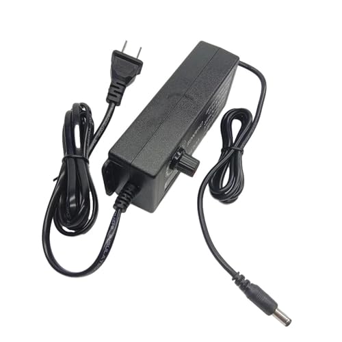 Adjustable Power Adapter Power Supply 3V-24V 2A 3A with LED Display Voltage Adjustment Adapter 4 DC Connector Jacks(US,3V-24V 3A) von JBKJGWYA