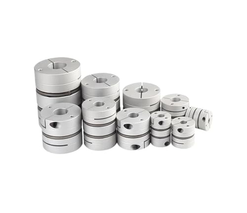 Doppelmembran-Elastikkupplung, hohes Drehmoment, Kupplung aus Aluminiumlegierung, Encoder-Motoranschluss, kodierbar, WQ-44x50(WQ-44x50-8X17) von JBKJGWYA