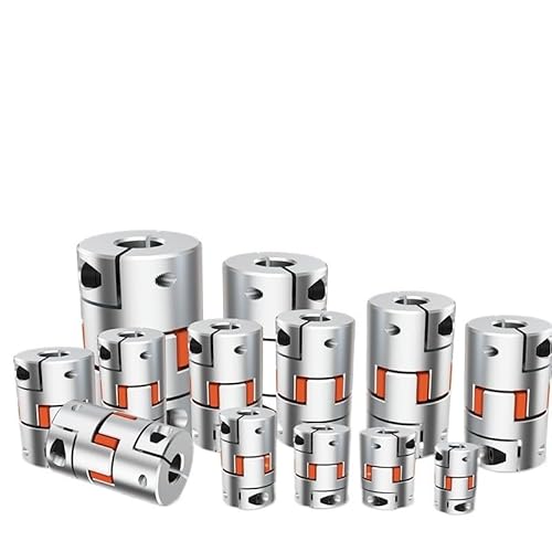 Flexible Kupplung D20L25 Schrittmotorkupplung Kupplung CNC 3D-Drucker Flexible Pflaumenblütenkupplung 4 mm 5 mm 6 mm 8 mm 10 mm OD20(6.35X8mm) von JBKJGWYA