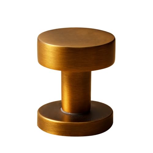 JBKJGWYA Gelbbronze Schlafzimmertürschloss Typ Innen magnetisches geräuschloses Türschloss einfacher geteilter Holztürgriff(Typeb[magneticsilentdoorlock]) von JBKJGWYA