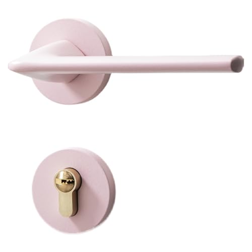 JBKJGWYA Türschloss Zweiteiliges Schlafzimmer Zimmerschloss Türgriff Leises Magnetschloss(Elegantwhite[standard] 35-50mm) von JBKJGWYA