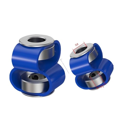 LS D D40L50 8-Font-Encoder-Kupplung, Doppelschleifen-Kupplung, flexibler elektrischer Anschluss for CNC-3D-Drucker aus Aluminiumlegierung(6mmX10mm) von JBKJGWYA
