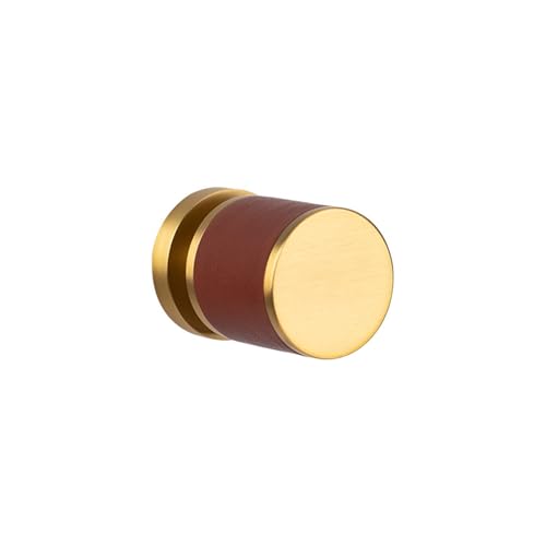 Messing unsichtbares Türschloss Innen stilles Türschloss schwarze Lederkugel einseitiges Schloss Türgriff(Chineseredleathersingle-sidedinvisiblelock) von JBKJGWYA