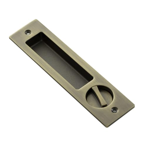 Schwarzes Schiebetürschloss, unsichtbares Schiebetürschloss, Hakenschloss, Badezimmer-Schiebetürschloss, Badezimmer-Holztür, Küche, eingebettetes Schiebetürschloss(Black) von JBKJGWYA