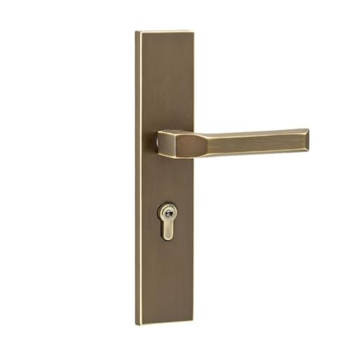 Türschloss Messing Innen Schlafzimmer Türschloss Zimmer Kupfer Griff Schloss leise mechanische Messing Holztürschloss(Htypebrassindoordoorlock) von JBKJGWYA