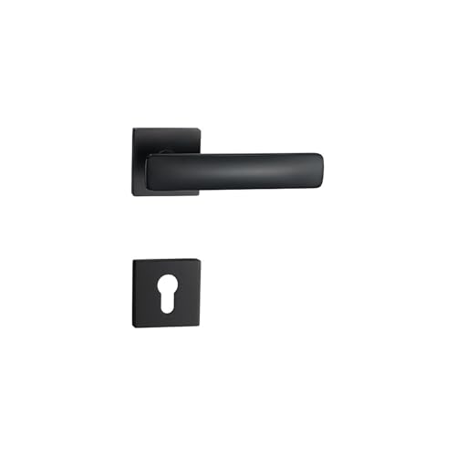 Zinklegierung schwarz leises geteiltes Schloss Schlafzimmer solide einfaches magnetisches Türschloss Badezimmergriffschloss(D524-S975bronze(Standardsilentlockbody)) von JBKJGWYA