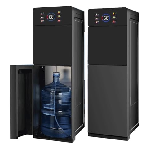 Bodenstehender Wasserspender Mit Befüllung Von Unten Und Intelligenter Kindersicherung,Heiß-/Kaltwasserkühler,6-stufige Wassertemperatur-Touch-Funktion,for Wohnzimmer,Büro,Eiswarm Und Heiß von JBKNAN