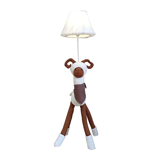 Karikatur Alpaka Stehlampe,Kreativ Wohnzimmer Schlafzimmer Kinderzimmer Geschenkbett Vertikale Tischlampe AA+ (Farbe : Button Models) von JBKNAN