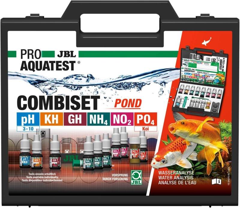 JBL GmbH & Co. KG Teich-Wassertest JBL PROAQUATEST COMBISET Pond Wassertestkoffer für Koi- und Gartenteic, Wassertestkoffer Teich von JBL GmbH & Co. KG