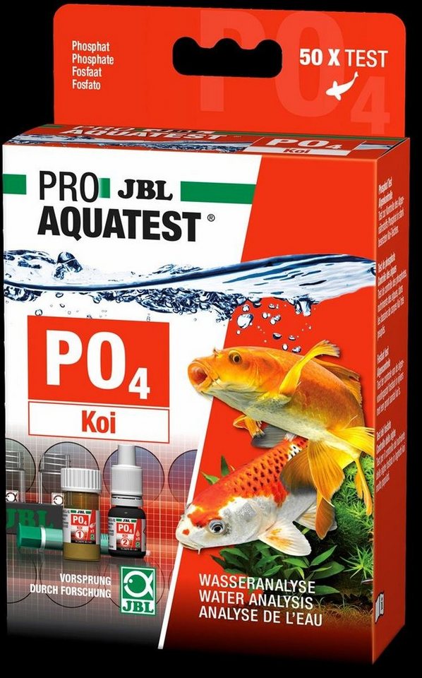 JBL GmbH & Co. KG Teich-Wassertest JBL PROAQUATEST PO4 Phosphat Test Koi- Gartenteichen, PO4 Phosphattest Teich von JBL GmbH & Co. KG