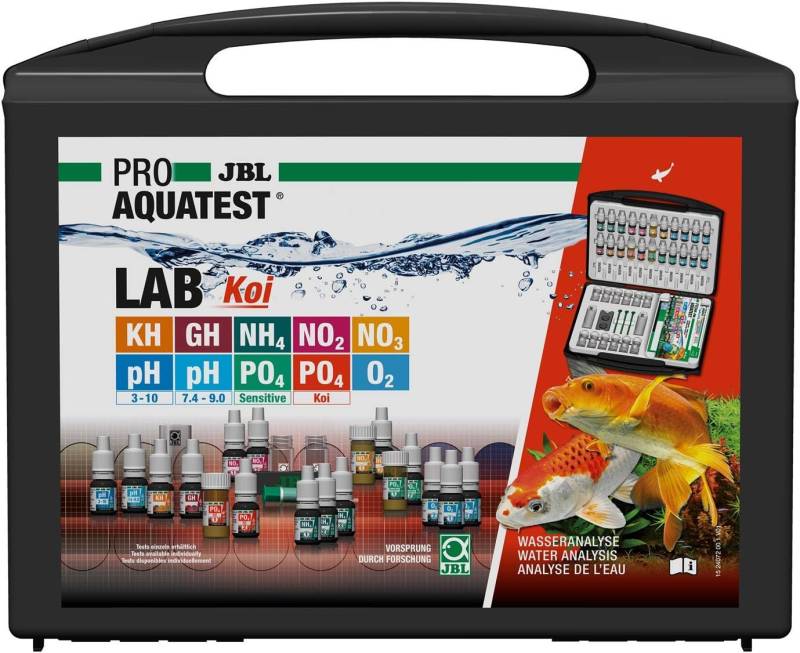 JBL GmbH & Co. KG Teich-Wassertest JBL PROAQUATEST LAB Wassertester Koi- und Gartenteich, Wassertestkoffer Teich von JBL GmbH & Co. KG