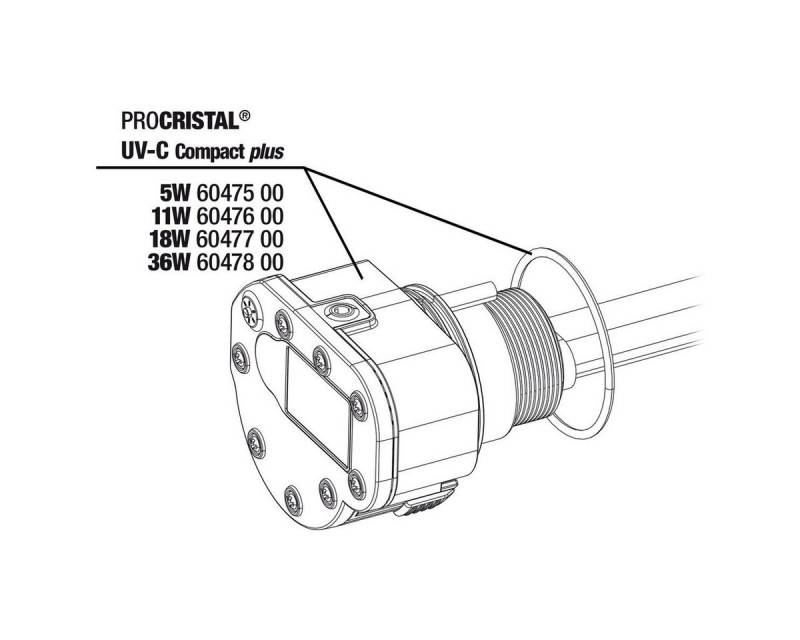 JBL GmbH & Co. KG UVC-Klärer ProCristal UV-C Compact plus 11 W Elektroeinheit von JBL GmbH & Co. KG