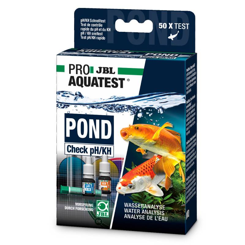 JBL PROAQUATEST POND Check pH/KH – Schnelltest zur Bestimmung von Säuregehalt und pH-Stabilität von JBL GmbH & Co. KG