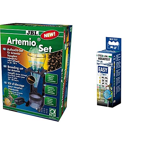 JBL Artemio Set Aufzucht-Set für Lebendfutter (komplett), 61060 & Aquarienwasser-Teststreifen, 50 Teststreifen, PROAQUATEST Easy 7in1 von JBL