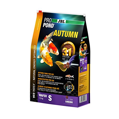JBL Herbstfutter für Kois, tauchbare Lebensmitteltabletten, saisonale Nahrung, ProPond Herbst, Größe: S, 1,5 kg JBL Herbstfutter für Kois, tauchbare Lebensmitteltabletten, saisonale Nahrung, ProPond Herbst, Größe: S, 1,5 kg von JBL