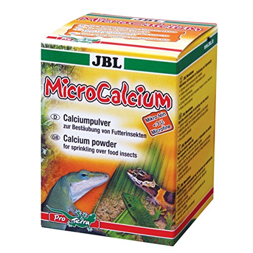 JBL MicroCalcium 71033 Ergänzungsfutter für alle Reptilien Kalzium Pulver, 100 ml von JBL