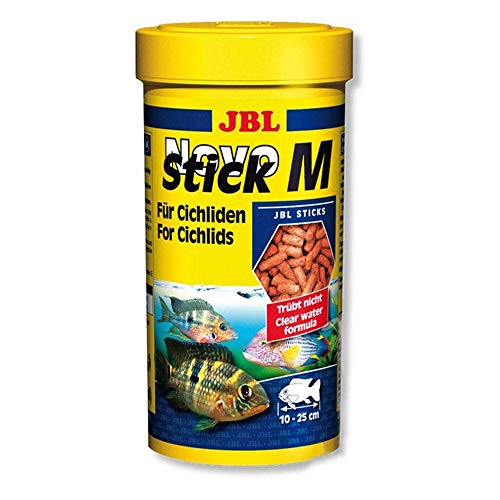 JBL NovoStick M 30289 Alleinfutter für fleischfressende Buntbarsche, Sticks 250 ml von JBL