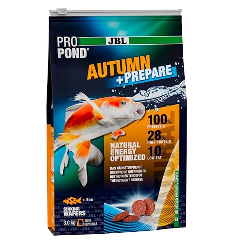 JBL PROPOND Autumn+Prepare 3,0kg (6 L) | Herbstfutter Wafer für Koi & andere Teichfische | Liefert Energie & Widerstandsfähigkteit | Sinkend | ab 10 °C JBL PROPOND Autumn+Prepare 3,0kg (6 L) | Herbstfutter Wafer für Koi & andere Teichfische | Liefert Energie & Widerstandsfähigkteit | Sinkend | ab 10 °C von JBL