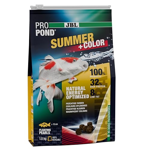 JBL PROPOND Summer+Color 1,0kg (3 L) | Sommerfutter Granulat für Koi & andere Teichfische | Fördert Farbausbildung & leicht verdaulich | Schwimmend | ab 20 °C JBL PROPOND Summer+Color 1,0kg (3 L) | Sommerfutter Granulat für Koi & andere Teichfische | Fördert Farbausbildung & leicht verdaulich | Schwimmend | ab 20 °C von JBL