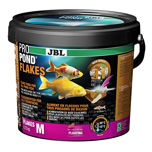 JBL ProPond Flakes Futterfutter, schwimmende Flocken, Vitalität, 0,72 kg von JBL