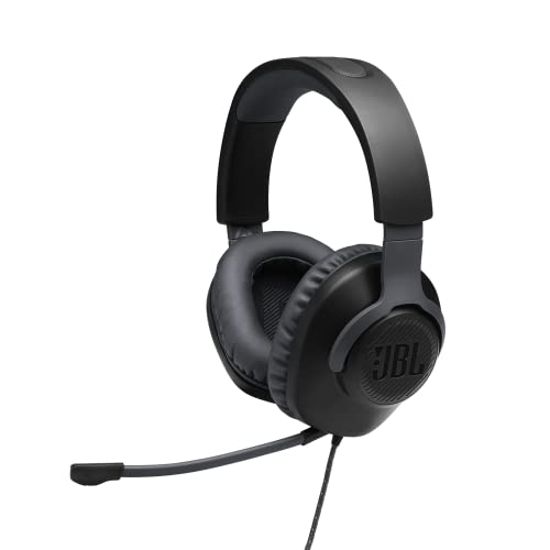 JBL Quantum 100 Over-Ear Gaming Headset – Wired 3,5 mm Klinke – Mit abnehmbarem Boom-Mikrofon – Kompatibel mit vielen Plattformen – Schwarz von JBL