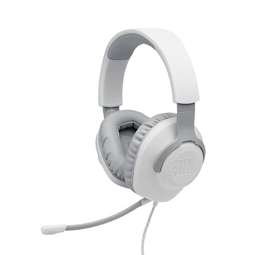JBL Quantum 100 Over-Ear Gaming Headset – Wired 3,5 mm Klinke – Mit abnehmbarem Boom-Mikrofon – Kompatibel mit vielen Plattformen – Weiß JBL Quantum 100 Over-Ear Gaming Headset – Wired 3,5 mm Klinke – Mit abnehmbarem Boom-Mikrofon – Kompatibel mit vielen Plattformen – Weiß von JBL
