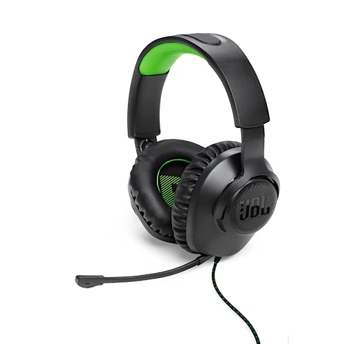 JBL Quantum 100X Over-Ear-Gaming-Headset – Wired 3,5 mm Klinke – Mit abnehmbarem Boom-Mikrofon – Kompatibel mit vielen Plattformen – Schwarz-Grün JBL Quantum 100X Over-Ear-Gaming-Headset – Wired 3,5 mm Klinke – Mit abnehmbarem Boom-Mikrofon – Kompatibel mit vielen Plattformen – Schwarz-Grün von JBL