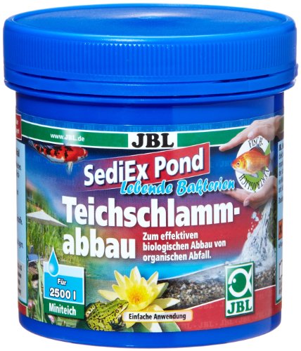 JBL Sedi Ex Pond 27330 Bakterien und Aktivsauerstoff zum Abbau von Teichschlamm, 250 g von JBL