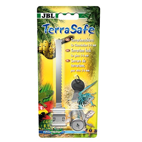 JBL TerraSafe 61516 Terrarienschloss für alle Glasscheiben mit 3-6 mm Stärke, Inkl. 2 Schlüssel von JBL