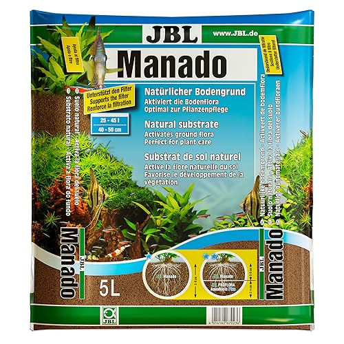 JBL natürlicher Bodengrund mit Nährstoffspeicher, Reich an Eisen, 5 l, Manado von JBL