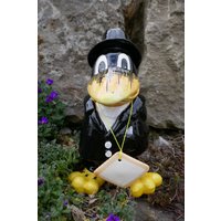Keramik Rabe "Bräutigam" | Keramikfigur Keramikschmuck Keramikdeko Gartendekoration Geschenkidee Hochzeit Hochzeitsgeschenk Keramik Rabe "Bräutigam" | Keramikfigur Keramikschmuck Keramikdeko Gartendekoration Geschenkidee Hochzeit Hochzeitsgeschenk von JBLivingKeramik