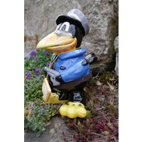 Keramik Rabe "Polizist" | Keramikfigur Keramikschmuck Keramikdeko Gartendekoration Geschenkidee Polizei Geschenk Für Polizist Keramik Rabe "Polizist" | Keramikfigur Keramikschmuck Keramikdeko Gartendekoration Geschenkidee Polizei Geschenk Für Polizist von JBLivingKeramik