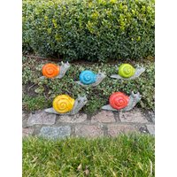 Keramikfigur Schnecke Mini | Gartendekoration Aus Keramik Blau Grün Gelb Rot Keramikgeschenk Deko Geschenk Gartenschmuck Tierfigur Keramikfigur Schnecke Mini | Gartendekoration Aus Keramik Blau Grün Gelb Rot Keramikgeschenk Deko Geschenk Gartenschmuck Tierfigur von JBLivingKeramik