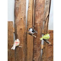 Kleine Keramik Vögelchen Mit Ast Zum Hängen | Weiß Schwarz Kiwigrün Vogel Rund 3Er Set| Gartenkeramik Gartendeko Keramikfigur Kleine Keramik Vögelchen Mit Ast Zum Hängen | Weiß Schwarz Kiwigrün Vogel Rund 3Er Set| Gartenkeramik Gartendeko Keramikfigur von JBLivingKeramik