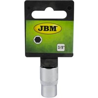 JBM - 13318 6-Kant Stecknuss, 3/8, 15mm - Verchromt von JBM
